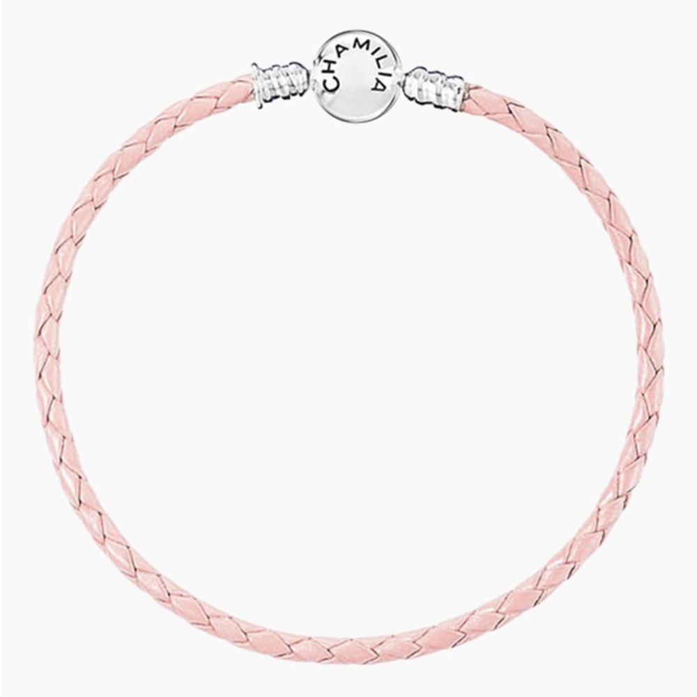 Chamilia Blush Braided Leather Bracelet